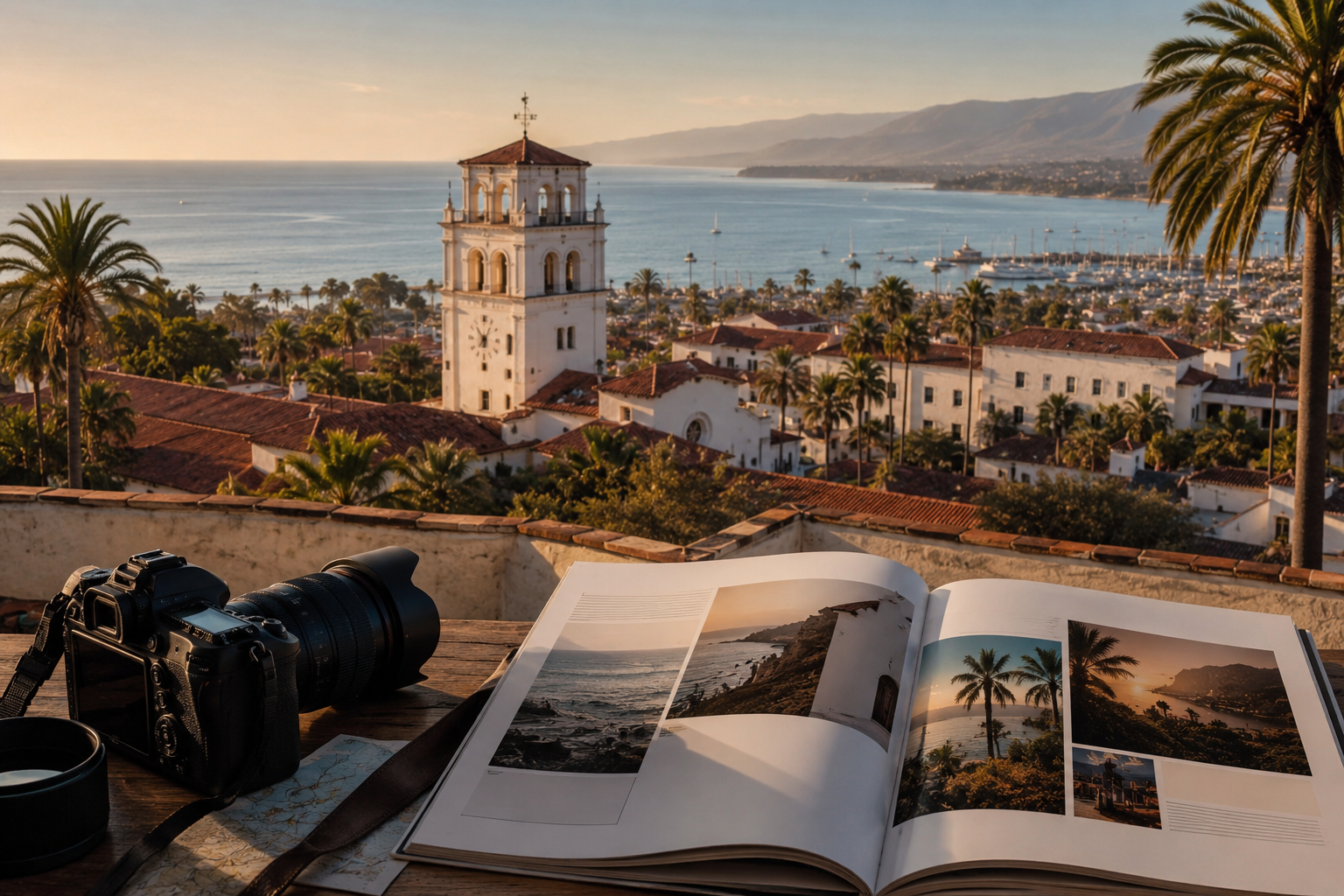 Santa Barbara architecture, coastline, harbor and editorial storytelling