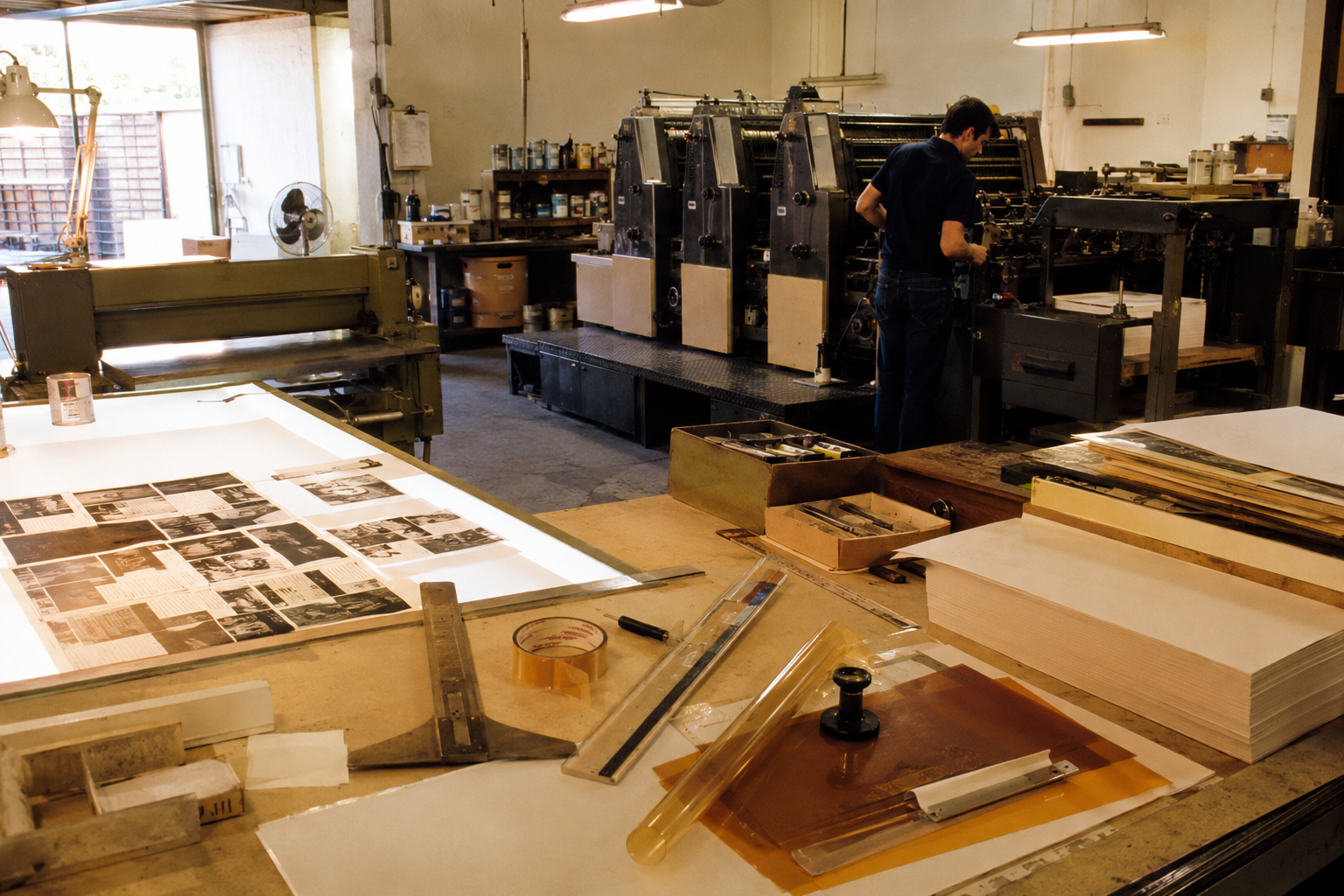 Commercial offset printing and production work