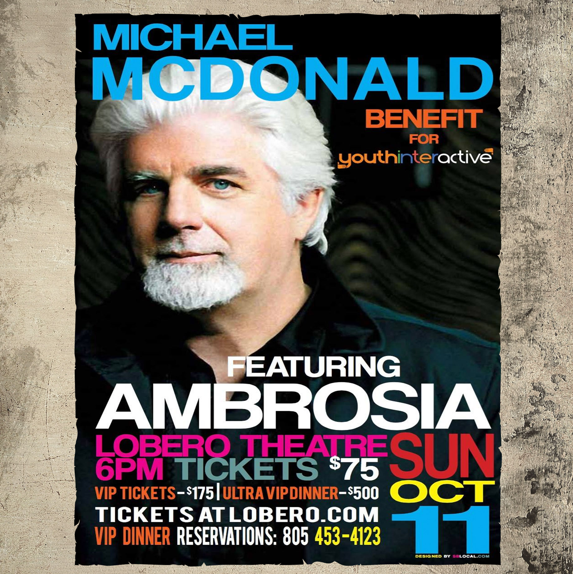 Michael McDonald Concert Poster Design